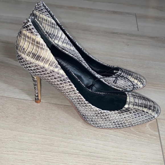 Express Snakeskin Heels - Picture 1 of 3